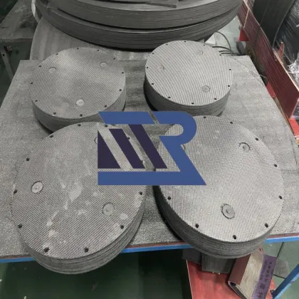 Carbon fiber cloth surface perforated hard felt disc