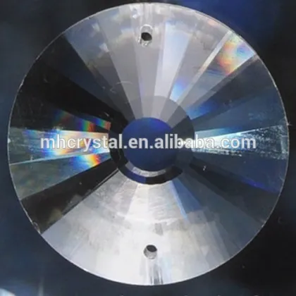 Round Circular Crystal Clear Prism Suncatcher Pendant MH-12810