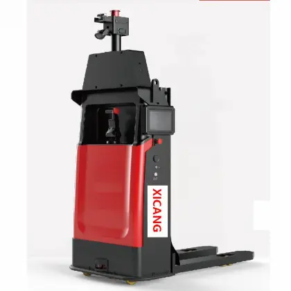 Thin back stacking robot AGV forklift