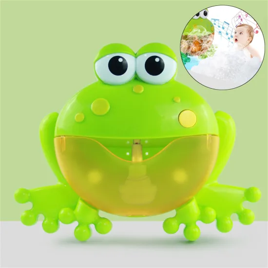 Frog Bubble Machine 12 Songs Electric Automatic Musical Bubble Maker Children Baby Bath Shower Foam Pump Children Kids Toy