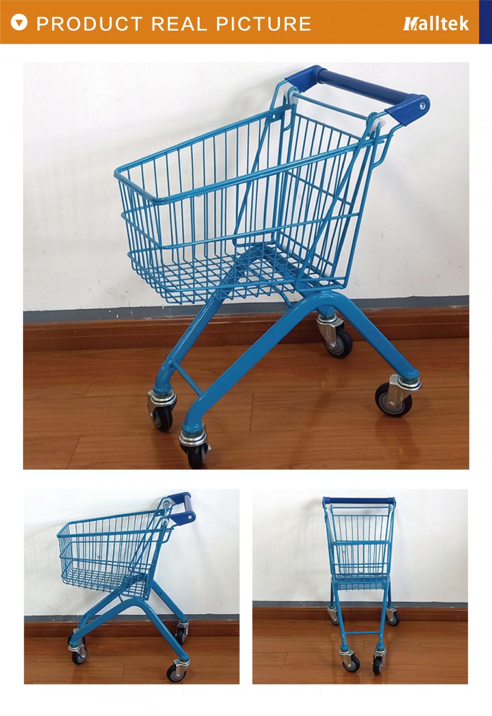 Various Color Children Metal Shopping Trolley