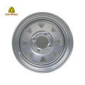Silver Steel 15x6 5 Hole Trailer Steel Wheel
