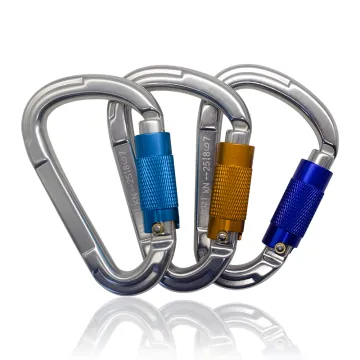 JENSAN 25kN Aluminum Alloy D-Shaped Screwgate Snap Hook Carabiner: A Robust Choice for Climbing