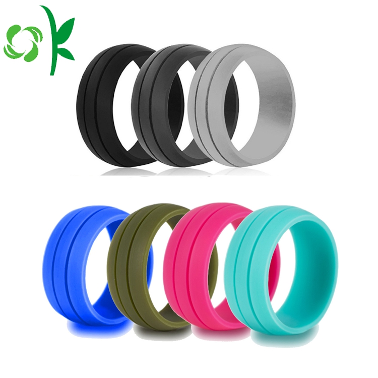 Layer Single Color Silicone Wedding Best Engagement Ring