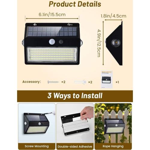 Luz de pared triangular moderna