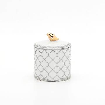 Ceramic Candlestick Holder Small Tea Coffee Sugar Canisters - BR024S สำหรับการค้าส่งคริสต์มาส