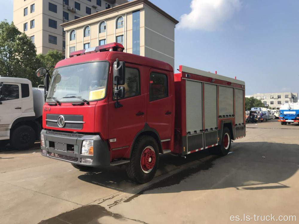 Dongfeng camión de incendios forestales 4x4 unidad CUMMINS motor