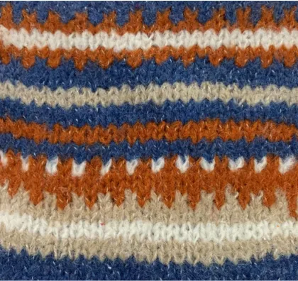 Multi Cols Stripes Mohair Blend Yarn Knitdown