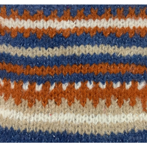 Multi Cols Stripes Mohair Blend Yarn Knitdown