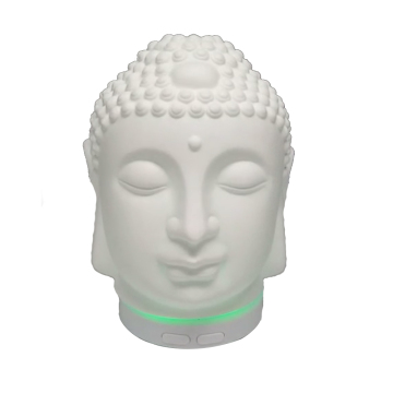 White Buddha Ceramic Zen Ultrasonic USB Aroma Diffuser