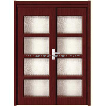 Competitive Sliding MDF PVC Door With Ground Glass JKD-M698