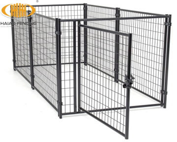 Galvanized chain link dog pet kennels with roof