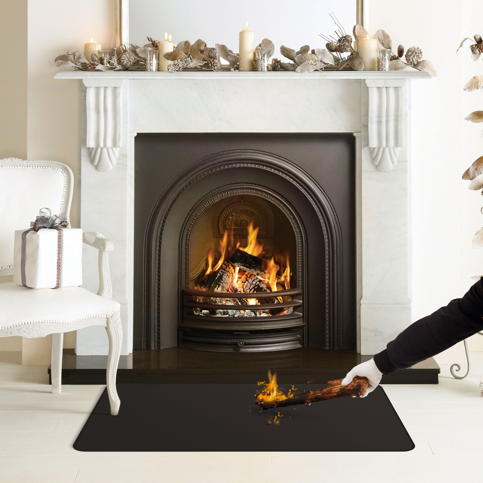 Fireproof Indoor Fireplace Mat