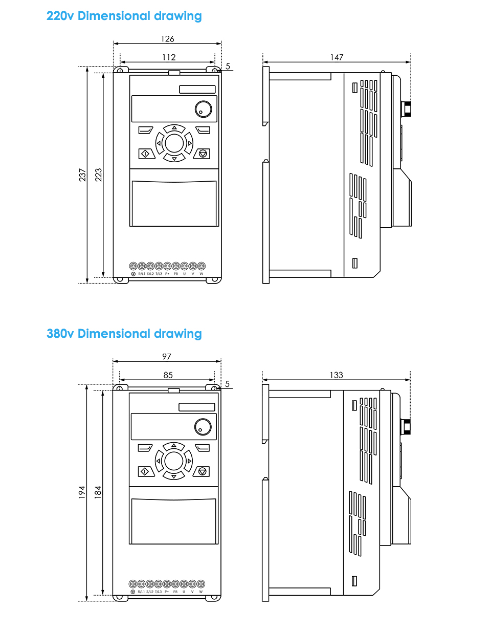 Fl Vector Inverter H110 Series Vfd For Cnc Spindle And 3 Phase Motors ...