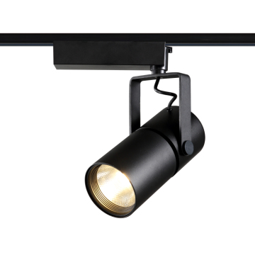 Design moderne 30W Aluminium Cob Black LED Track Light