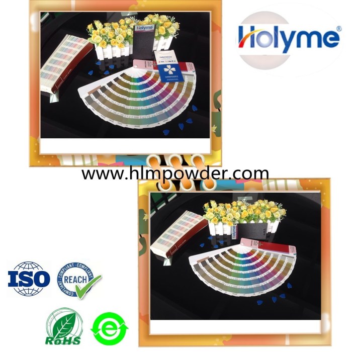 लाल दर्पण-प्रभाव पाउडर कोटिंग