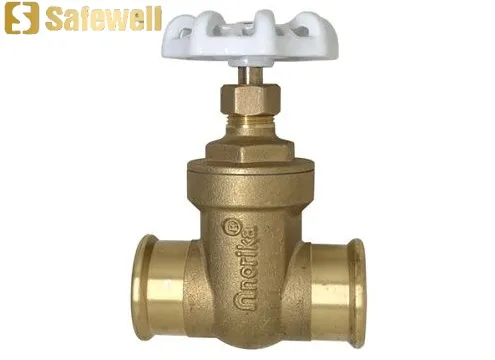 Brass Press Fit Gate Valve