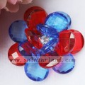 47MM Acrylic Transparent Two Tone Artificial Beading Flowers