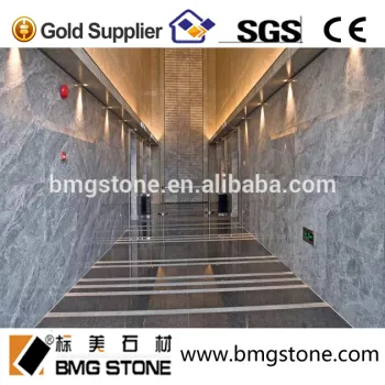 BMG STONE China high polished silver ermine marble tile for wall