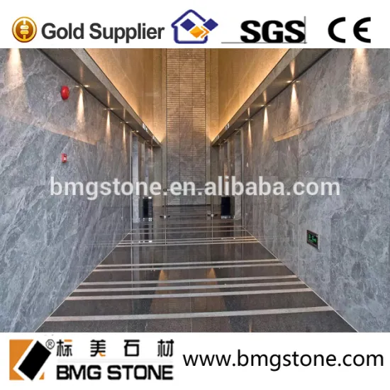 BMG STONE China high polished silver ermine marble tile for wall