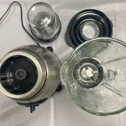 Stainless Steel 4-in-1 Kitchen Appliances: Vitamix Juicer, Blender, NutriBullet, and Electric Blender for Smoothies and Liquid Foods