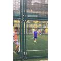 Football stadium temporary construction chain link fence