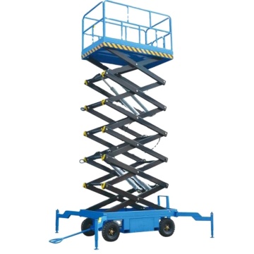 High-Quality Hand Push Mobile Scissor Lift Platforms 6m-10m with AC Power