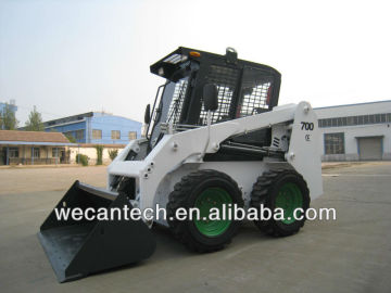 700kg load capacity manual control skid steer loader