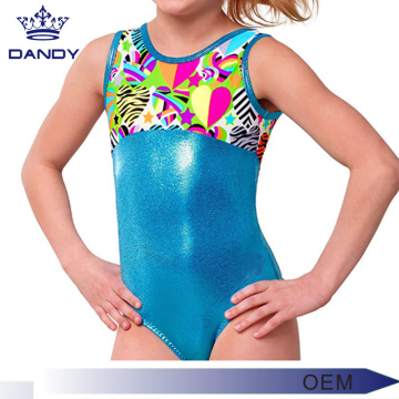 Ny design ermeløs gymnastikk-leotards