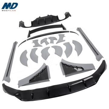 Bộ dụng cụ thân rộng bằng sợi carbon kiểu Topcar cho Porsche Macan 2014-2016