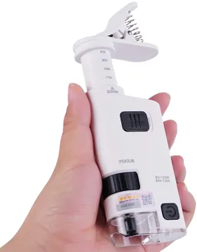 80-120X Zoom LED Cell Phone Microscope Magnifier: Enhance Your Mobile Observation Experience