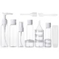 Navulbare lege 50 ml 100 ml lotionpomp Mist Spuit Pomp Travel Set van Plastic Pet Pet Flessen Kit 7 in 1