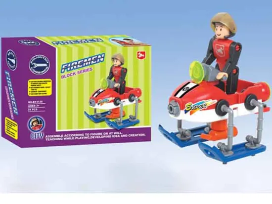 PIECE TOGETHER FIREMEN CAR