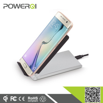 Qi certified wireless foldable charging pad 3 coils wireless charger for Samsung S6 edge plus Note5(T-310)