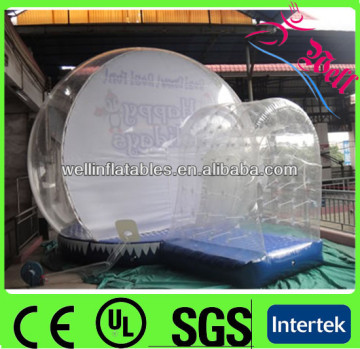Christmas Promotion PVC Tarpaulin Inflatable Custom Made Snow Globe, Giant Inflatable Human Snowglobe