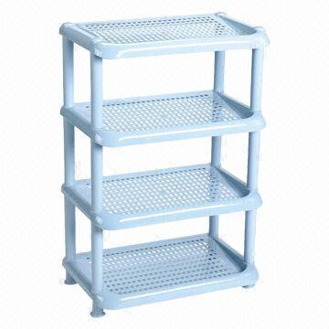 Plastic Shoes Racks, 4 Tiers