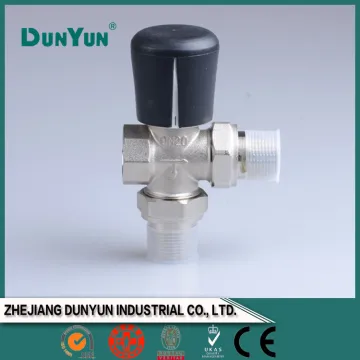 tee radiator manual valve/male union & male union&female