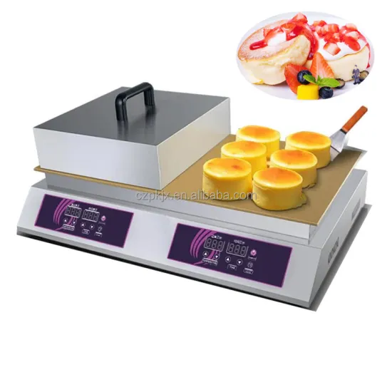Electric Commercial Stainless Steel Double Head Pancake and Dorayaki Machine