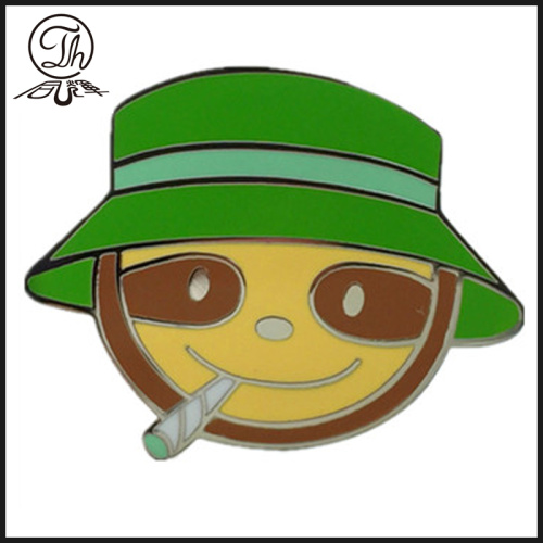 Cowboy Cool Smoking enamel badges