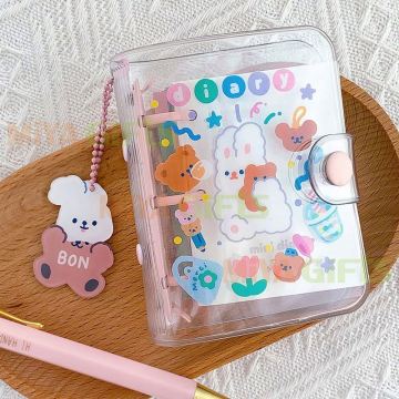 Personalized Design 3-Hole Diary Cover with Pocket and Card Slot