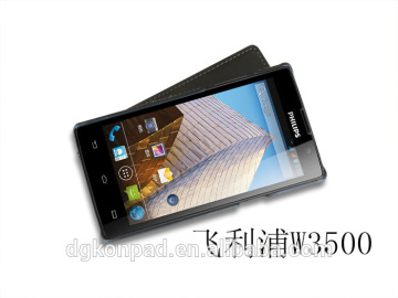 Shockproof fancy flip down leather case for philips s308