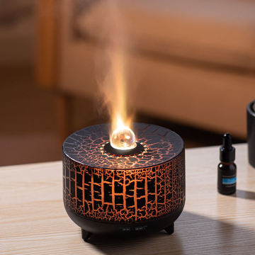 Ultrasonic Flame Aromatherapy Machine - Remote Control Diffuser & Humidifier