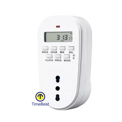 Multifunctional Electronic Digital Mains Plug-In Timer