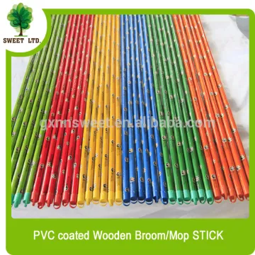 Eco-friendly household floor cleaning broom handle wooden mop sticks