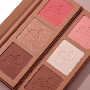 Vegan gepresste Pulverpalette - Hochpigment -Custom Contour Blush Highlighter