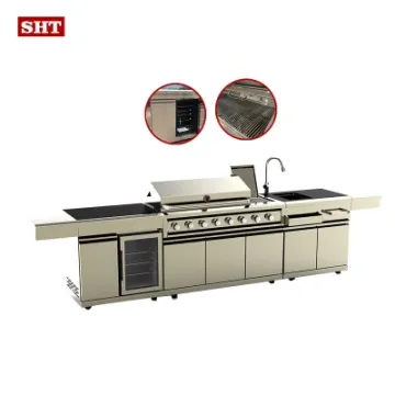 China Professional Outdoor Kitchen Factory Backyard BBQ Grill Cabinet