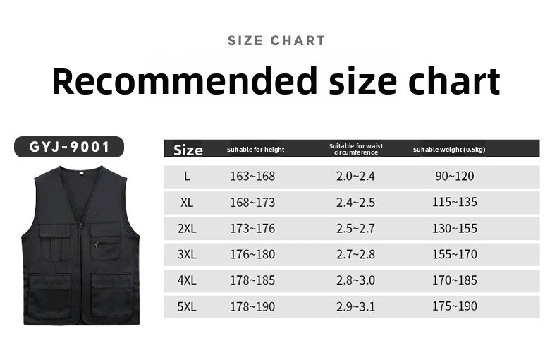 Volunteer Multi-Pocket Zipper Solid Pattern Vest
