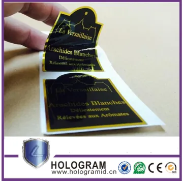 Custom printed metal wine bottle sticker label