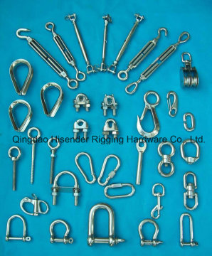 Hardware de acero inoxidable Rigging Hardware Inculding grilletes, tensores, y así sucesivamente
