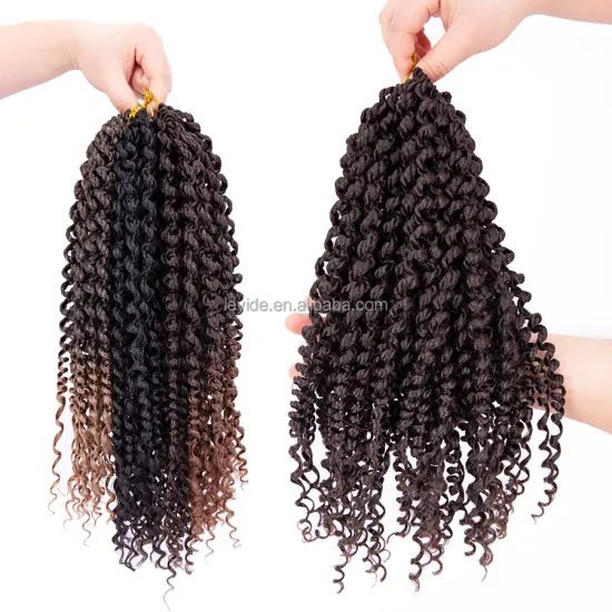 AliLeader Hot Sale Kinky Marley Crochet Extension Ombre Braid Pre Passion Spring Twist Hair Crochet Braiding Hair